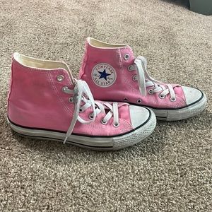 PINK HIGH TOP CONVERSE ALL STAR